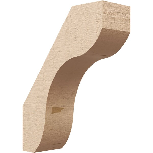 Ekena Millwork 5-inch W x 14-inch D x 18-inch H Stanfield Rough Cedar Woodgrain TimberThane Knee Brace, Primed BRCUR05X14X18STARCPR - main